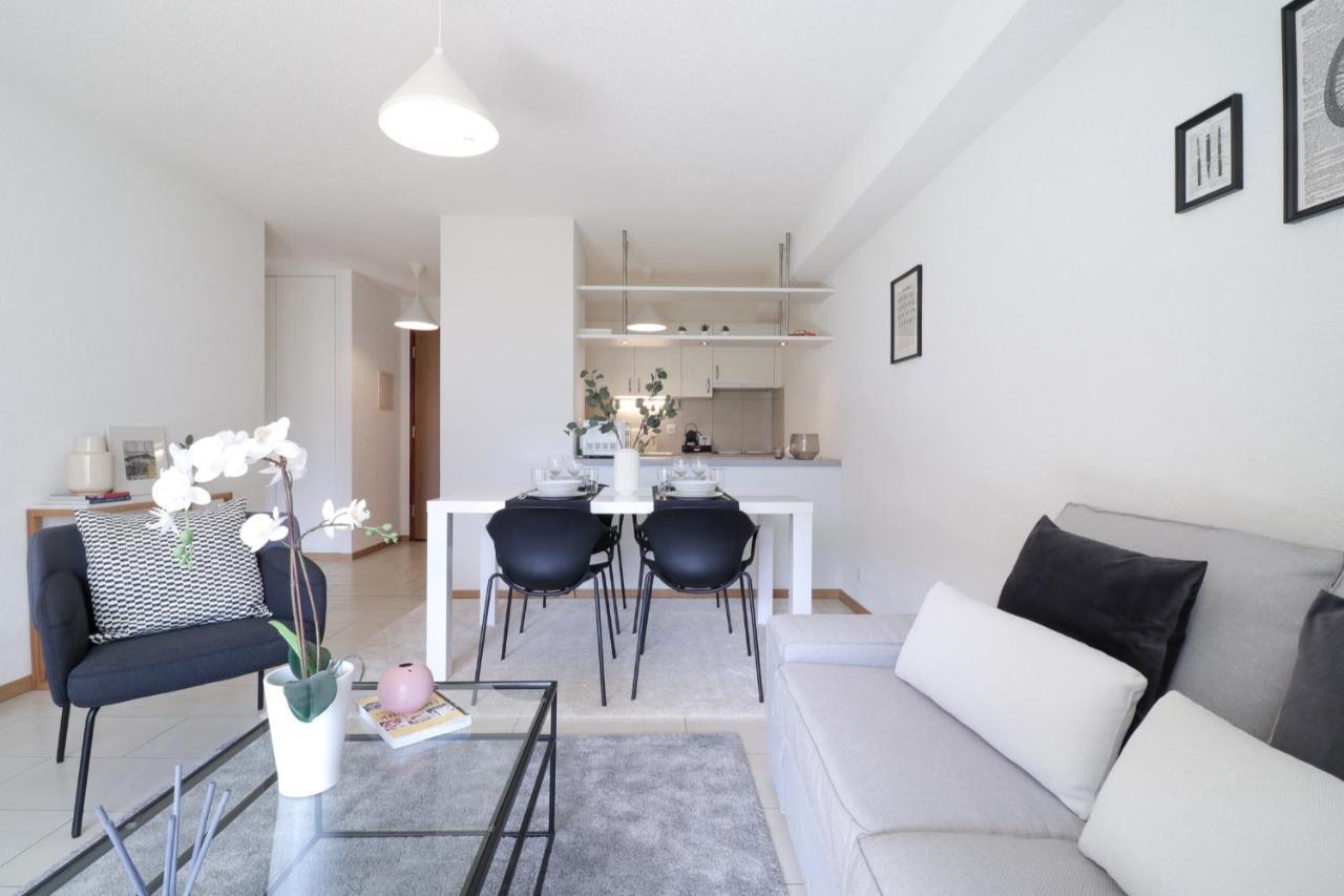 Modern Apartment Close To Martigny Train Station Экстерьер фото